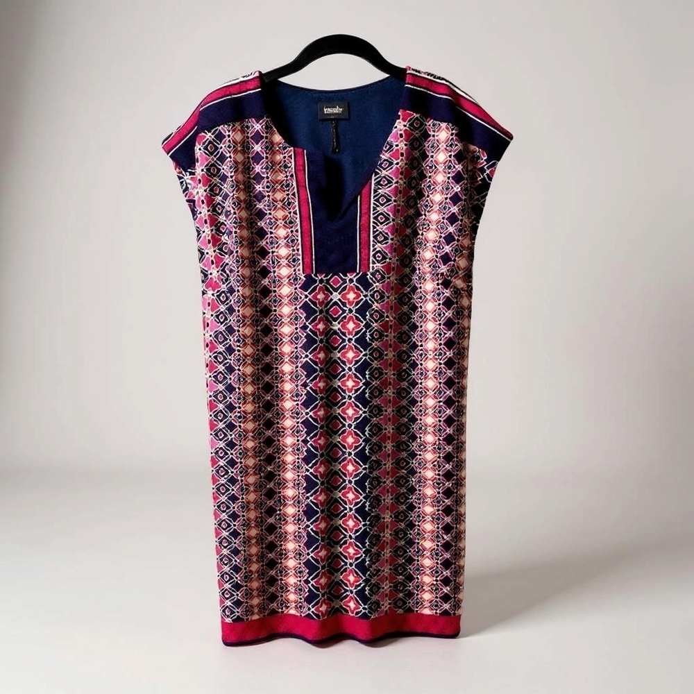 Laundry By Shelli Segal Geometric Boho Sheath Mini Dress - Picture 2 of 9